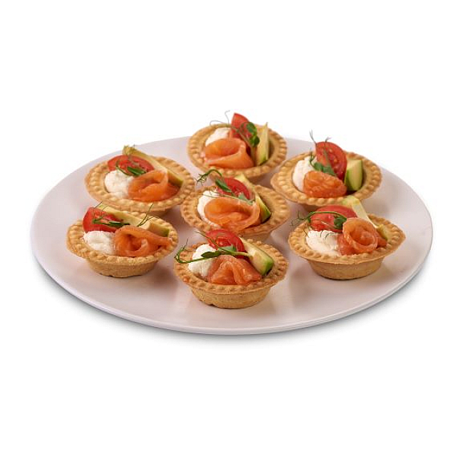 Тарталетки с рыбой и морепродуктами