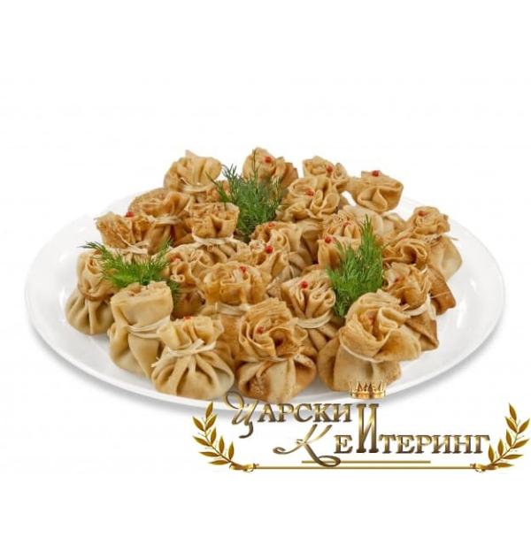 Млинцеві мішечки з курячим жульєном