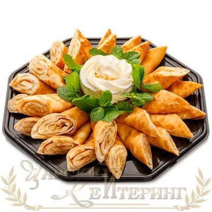 Блинчики с бананом и заварным кремом