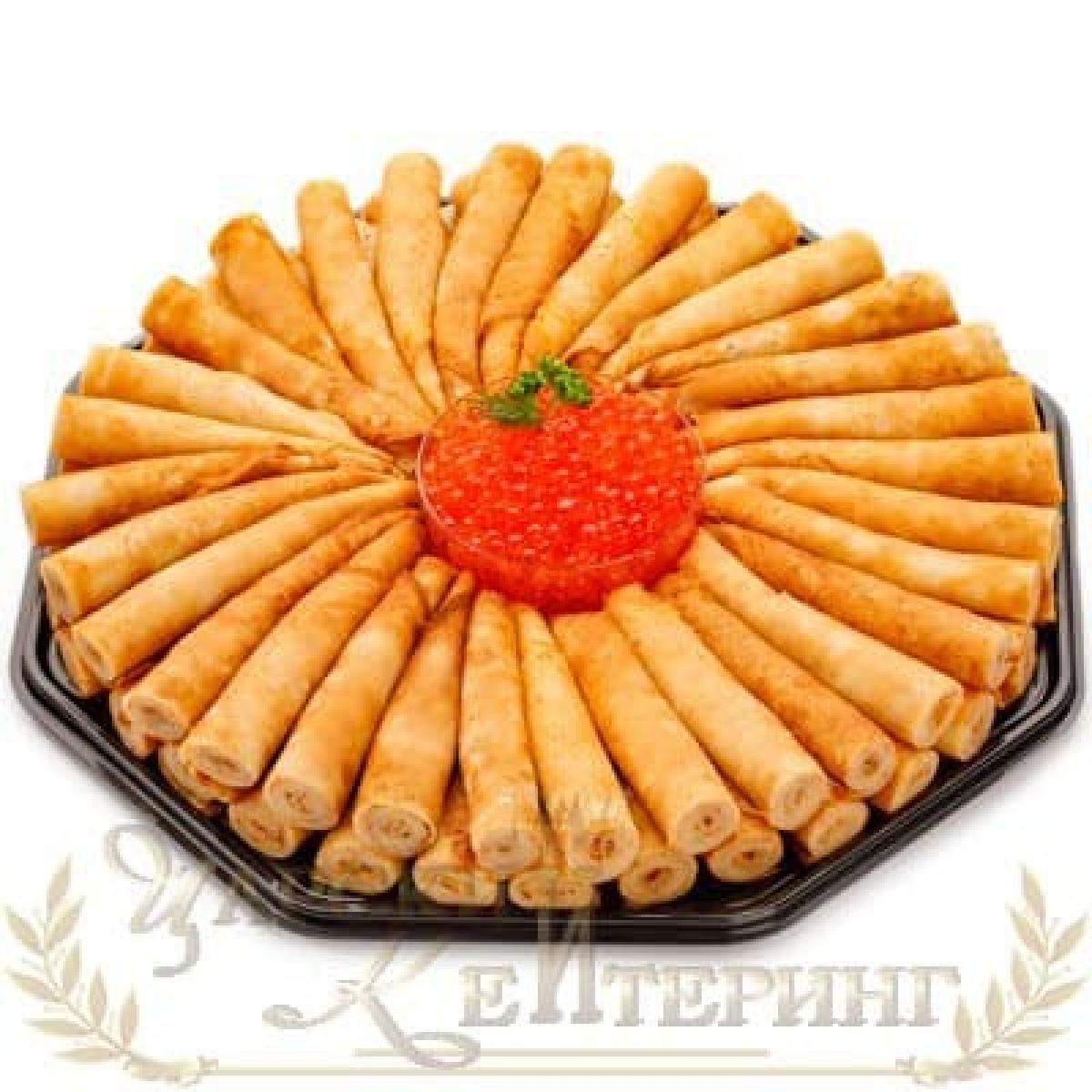 Блинчики с красной икрой