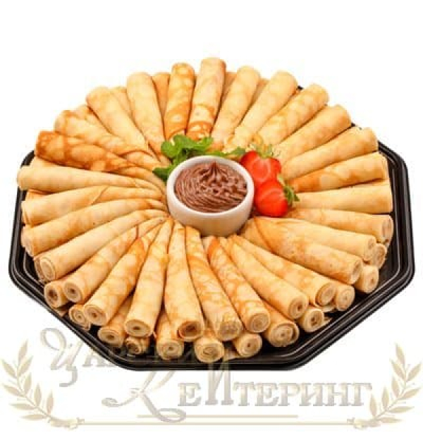 Блинчики с шоколодно-ореховой пастой
