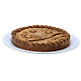 Листковий пиріг з яблуком та персиком
