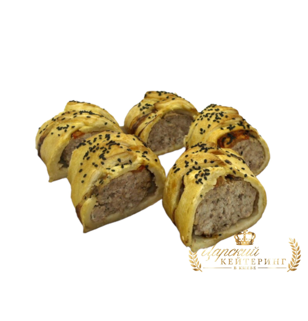 Слоеный пирог с мясом