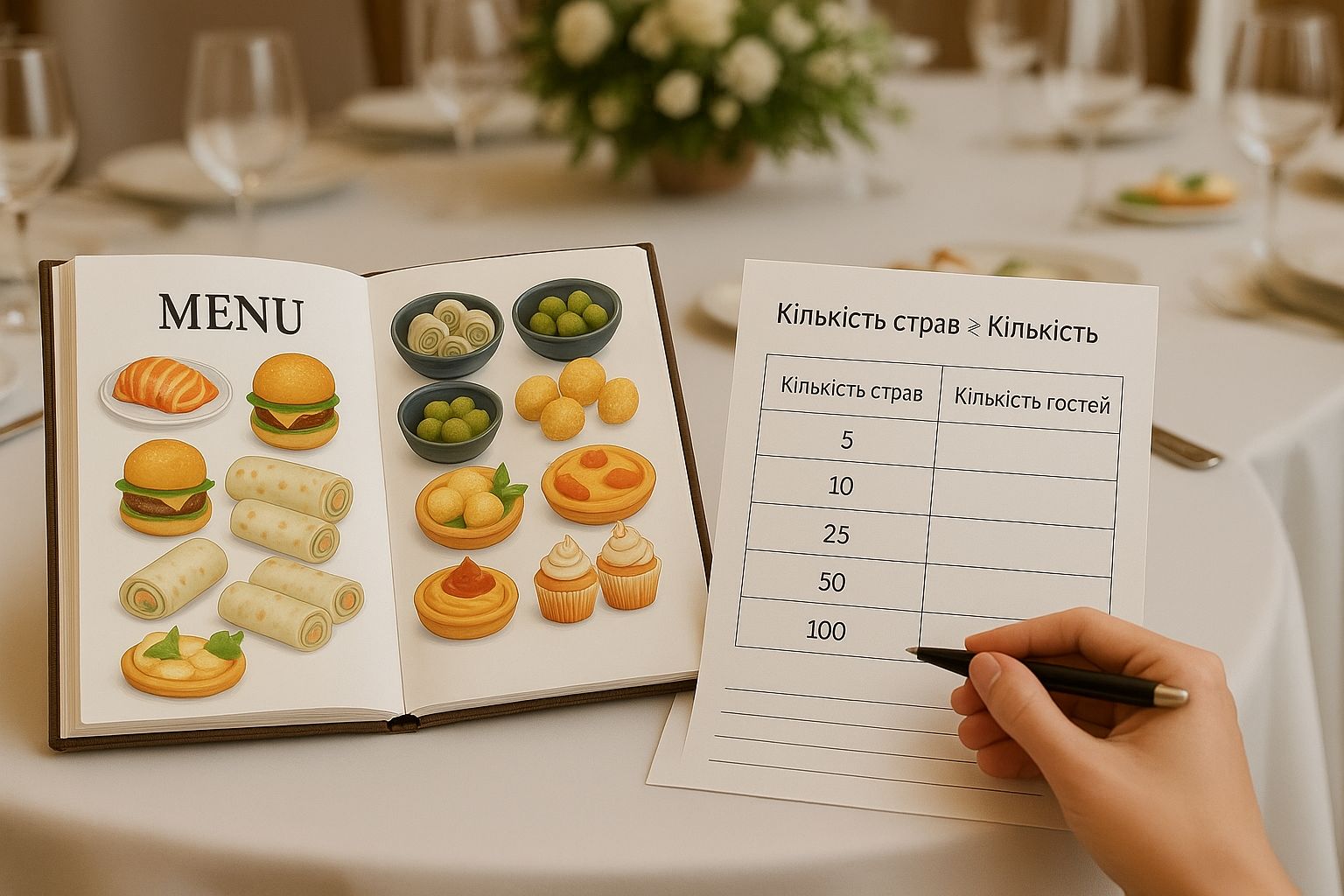Как рассчитать еду и напитки на банкет: простая формула